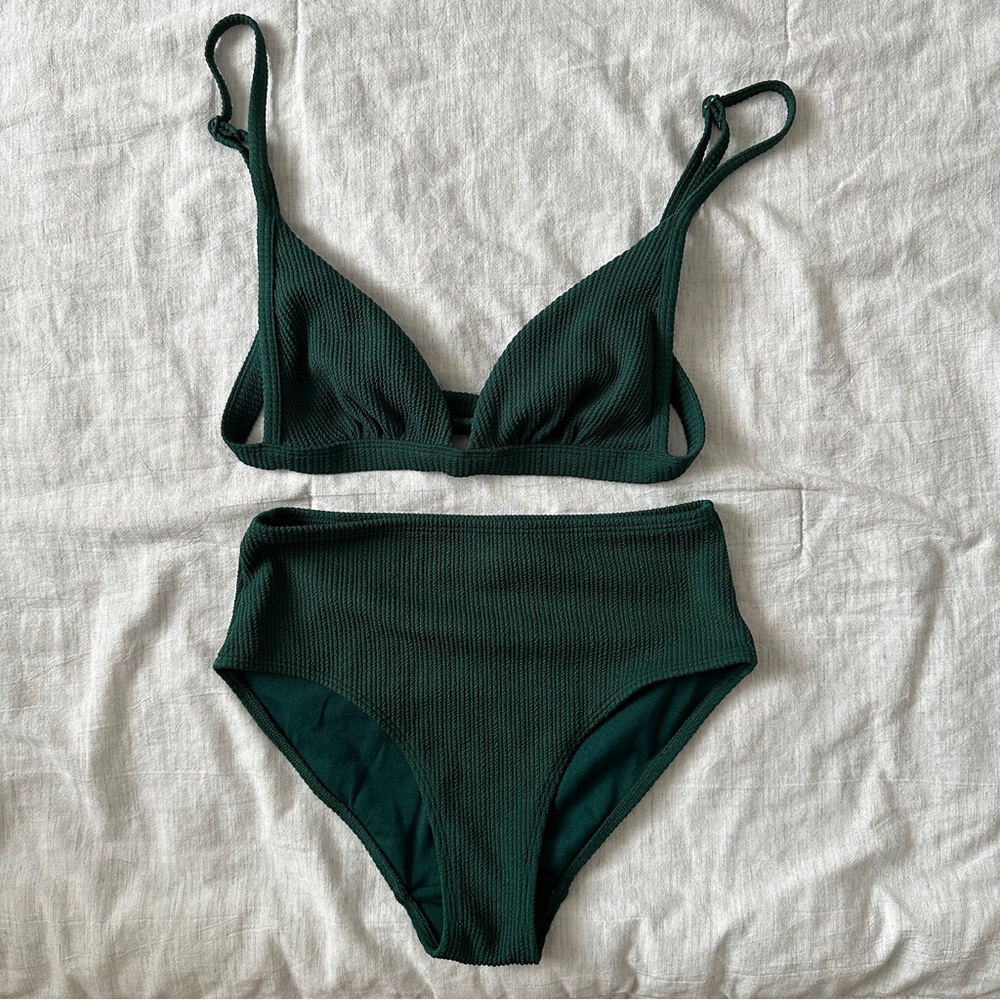 Dark Green Bikinis
